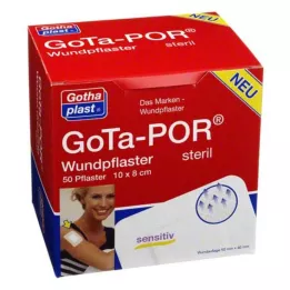 GOTA-POR Náplasti na rany sterilné 80x100 mm, 50 ks