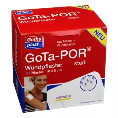 GOTA-POR Náplasti na rany sterilné 80x100 mm, 50 ks GOTA-POR Náplasti na rany sterilné 80x100 mm, 50 ks