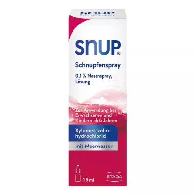 Snup sprej na prechladnutie 0,1% nosový sprej, 15 ml Snup sprej na prechladnutie 0,1% nosový sprej, 15 ml