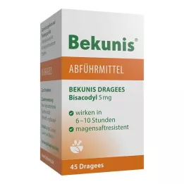 BEKUNIS Dragees Bisacodyl 5 mg entericky obalené tablety, 45 ks