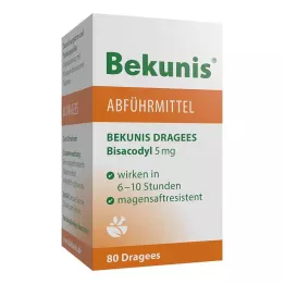 BEKUNIS Dragees Bisacodyl 5 mg entericky obalené tablety, 80 ks