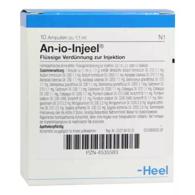 AN-IO Ampulky Injeel, 10 ks AN-IO Ampulky Injeel, 10 ks