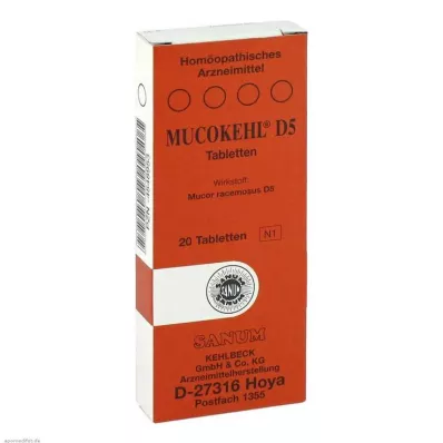 MUCOKEHL Tablety D 5, 20 ks MUCOKEHL Tablety D 5, 20 ks