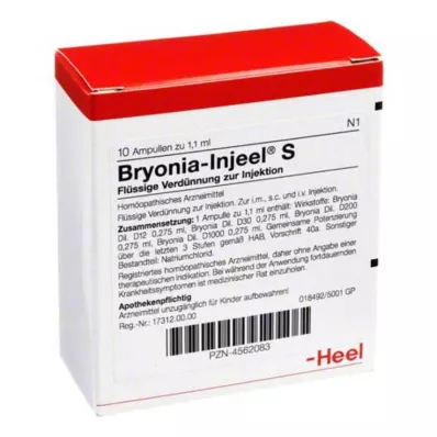 BRYONIA INJEEL Ampulky S, 10 ks