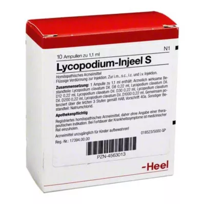 LYCOPODIUM INJEEL Ampulky S, 10 ks LYCOPODIUM INJEEL Ampulky S, 10 ks
