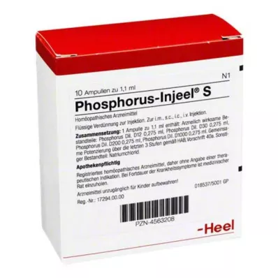 PHOSPHORUS INJEEL Ampulky S, 10 ks PHOSPHORUS INJEEL Ampulky S, 10 ks