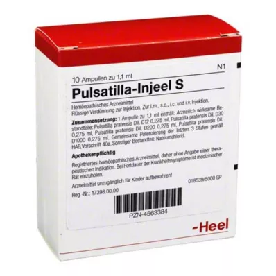PULSATILLA INJEEL Ampulky S, 10 ks PULSATILLA INJEEL Ampulky S, 10 ks