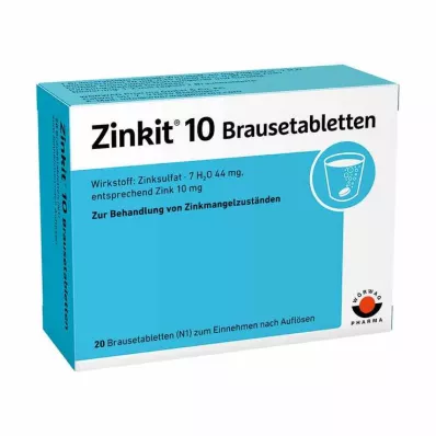ZINKIT 10 šumivých tabliet, 20 ks