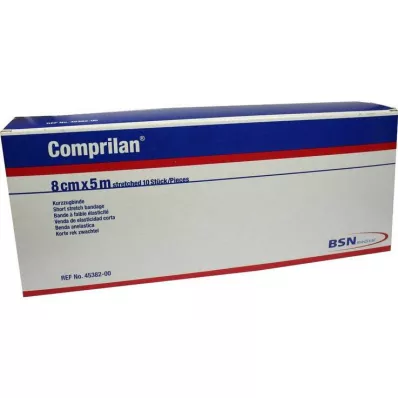 COMPRILAN Elastický obväz 8 cmx5 m, 10 ks