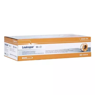 LEUKOPOR 2,5 cmx5 m, 12 ks LEUKOPOR 2,5 cmx5 m, 12 ks