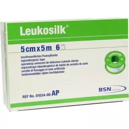 LEUKOSILK 5 cmx5 m, 6 ks