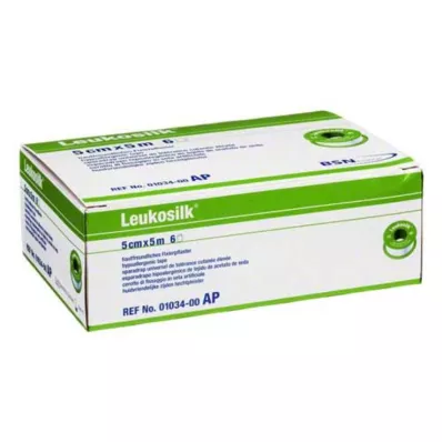 LEUKOSILK 5 cmx5 m, 6 ks LEUKOSILK 5 cmx5 m, 6 ks