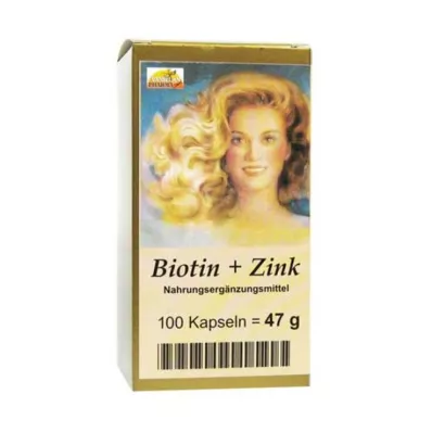 BIOTIN PLUS Zinkové kapsuly na vlasy, 100 ks