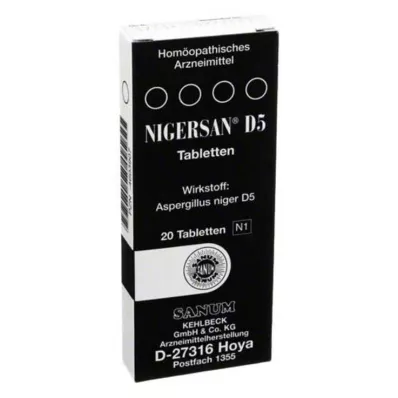 NIGERSAN D 5 tabliet, 20 ks NIGERSAN D 5 tabliet, 20 ks