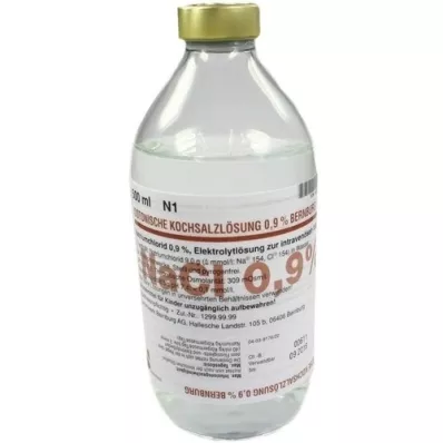 ISOTONISCHE Chlorid sodný 0,9% Bernburg Inf.-L.Glas, 500 ml