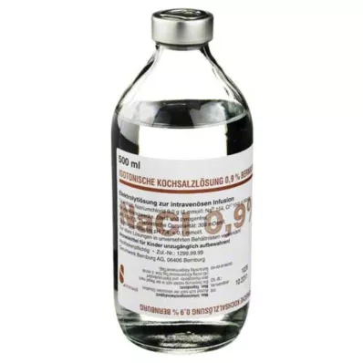 ISOTONISCHE Chlorid sodný 0,9% Bernburg Inf.-L.Glas, 500 ml
