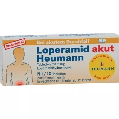 LOPERAMID akútne tablety Heumann, 10 ks