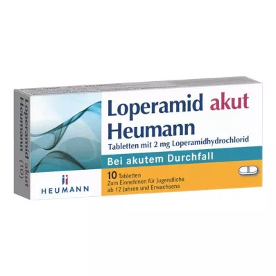 LOPERAMID akútne tablety Heumann, 10 ks LOPERAMID akútne tablety Heumann, 10 ks
