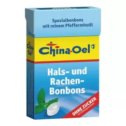 CHINA ÖL Pastilky na hrdlo a kašeľ bez cukru, 40 g