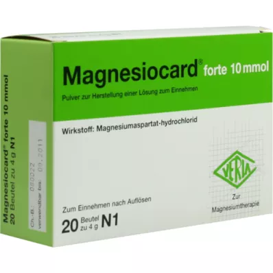MAGNESIOCARD forte 10 mmol Plv.z.Her.e.Lsg.z.Einn., 20 ks
