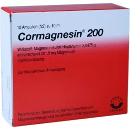 CORMAGNESIN 200 ampuliek, 10X10 ml