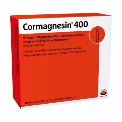 CORMAGNESIN 400 ampuliek, 10X10 ml