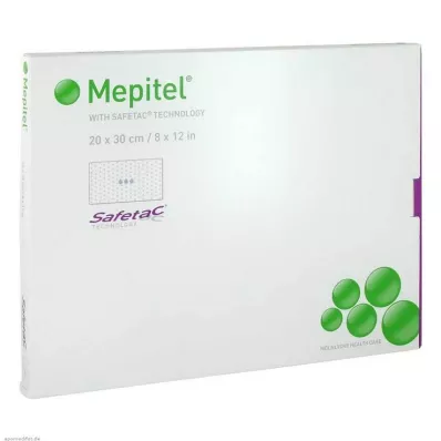 MEPITEL Silikónový sieťový obväz 20x30 cm sterilný, 5 ks