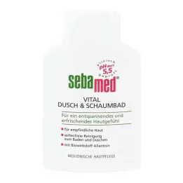 SEBAMED Vitálna sprcha + pena do kúpeľa, 200 ml