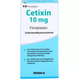 CETIXIN 10 mg filmom obalené tablety, 10 ks