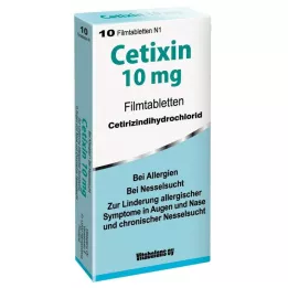 CETIXIN 10 mg filmom obalené tablety, 10 ks