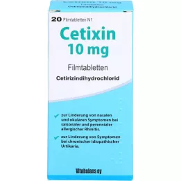 CETIXIN 10 mg filmom obalené tablety, 20 ks