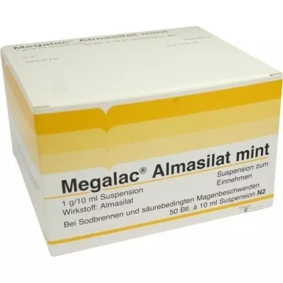 MEGALAC Almasilátová mätová suspenzia, 50X10 ml