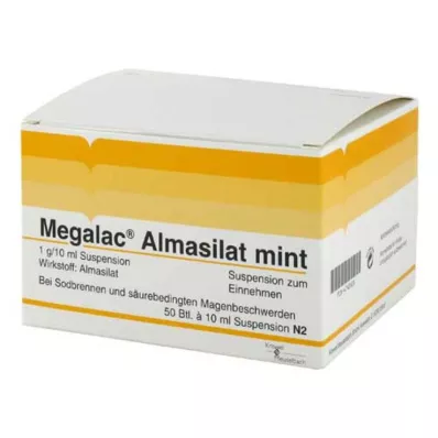 Megalac Almasilat mätová suspenzia, 50x10 ml