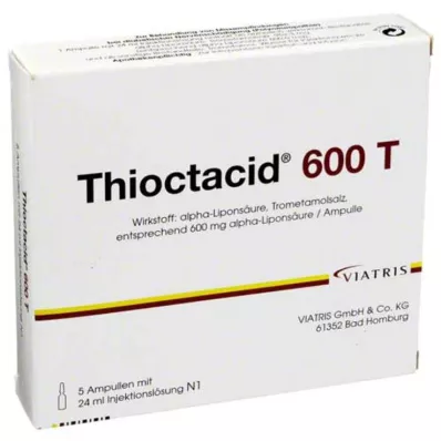THIOCTACID 600 T injekčný roztok, 5X24 ml