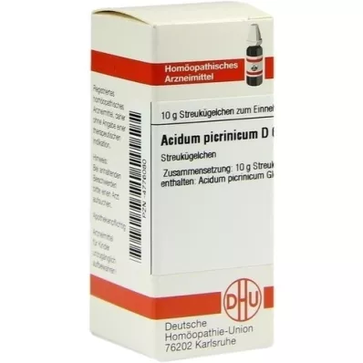 ACIDUM PICRINICUM D 6 guľôčok, 10 g
