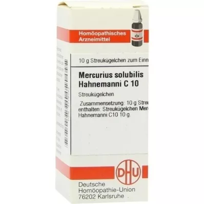MERCURIUS SOLUBILIS Hahnemanni C 10 globúl, 10 g