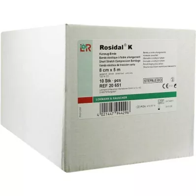 Obväz Rosidal K 8cmx5m steri, 10 ks Obväz Rosidal K 8cmx5m steri, 10 ks