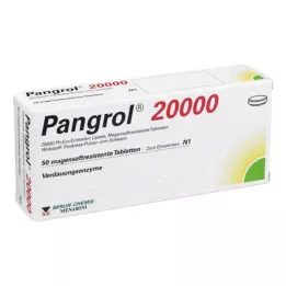 PANGROL 20 000 entericky obalených tabliet, 50 ks