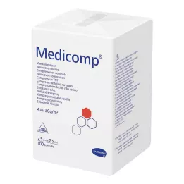 MEDICOMP Netkaná kompozícia nesterilná 7,5x7,5 cm 4-vrstvová, 100 ks