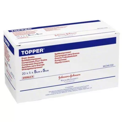 TOPPER Slit Compr.5x5 cm sterilný, 20X5 ks TOPPER Slit Compr.5x5 cm sterilný, 20X5 ks