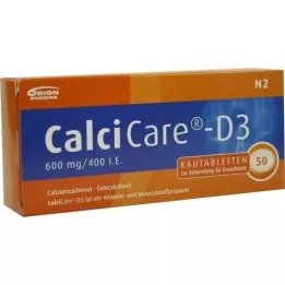 CALCICARE D3 žuvacie tablety, 50 kapsúl