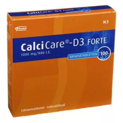 CALCICARE D3 forte šumivé tablety, 100 ks