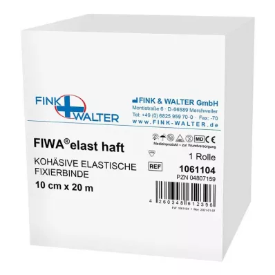 FIXIERBINDE súdržný elastický materiál 10 cmx20 m biely, 1 ks