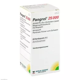 PANGROL 25 000 tvrdých kapsúl s enterickou vrstvou, 50 ks
