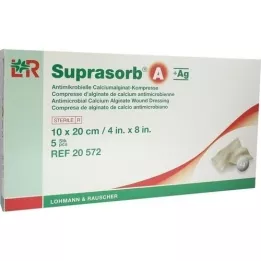 SUPRASORB A+Ag Antimic.Cal.Alginate Compr.10x20 cm, 5 ks