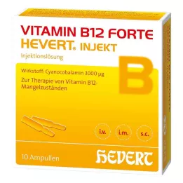 VITAMIN B12 HEVERT forte Injekčné ampulky, 10X2 ml