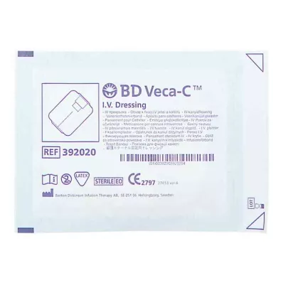 BD VECA-C Obväz na fixáciu katétra 6x7,5 cm s okienkom, 1 ks
