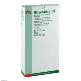 VLIWAKTIV AG Absorpčná podložka s aktívnym uhlím a striebrom 10x20 cm, 10 ks