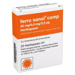 FERRO SANOL porov. Tvrdé kapsuly s prebytočnými peletami, 20 ks