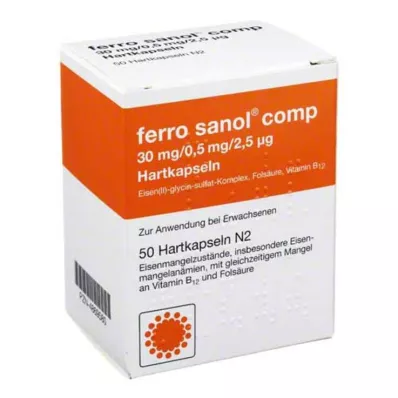 FERRO SANOL porov. Tvrdé kapsuly s prebytočnými peletami, 50 ks FERRO SANOL porov. Tvrdé kapsuly s prebytočnými peletami, 50 ks